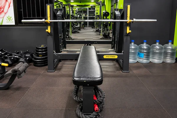 Viva Fitness Olympic flat bench press floor station at Power House Gym